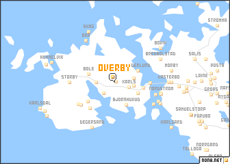 map of Överby