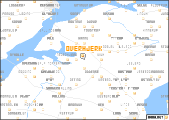 map of Over Hjerk