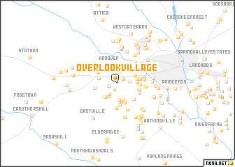 map of Overlook Village