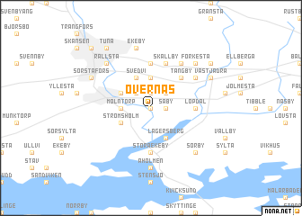 map of Övernäs