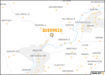 map of Overpeck