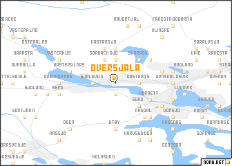 map of Översjäla