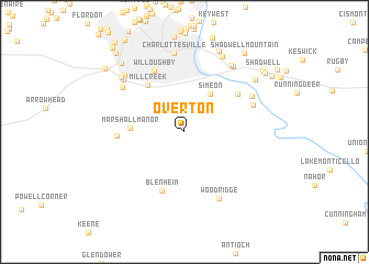 map of Overton