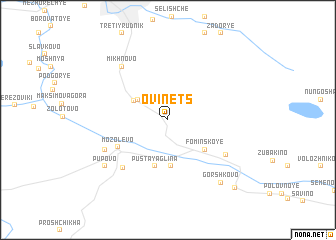 map of Ovinets