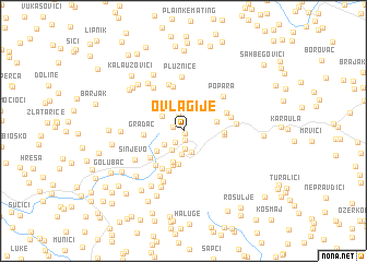 map of Ovlagije