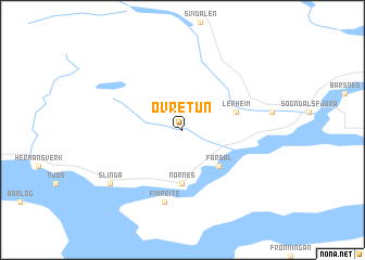 map of Øvretun