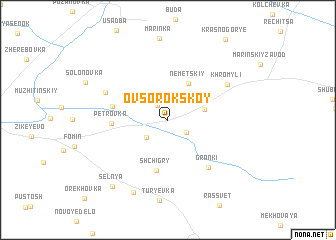 map of Ovsorokskoy