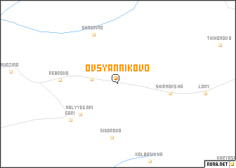 map of Ovsyannikovo