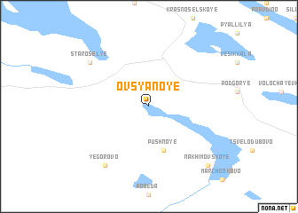 map of Ovsyanoye