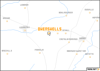 map of Owens Wells