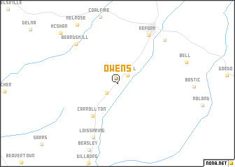 map of Owens
