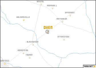 map of Owen