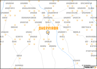 map of Owerri Aba