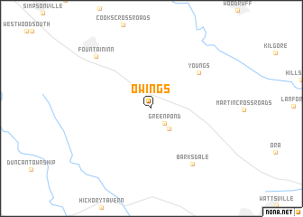 map of Owings