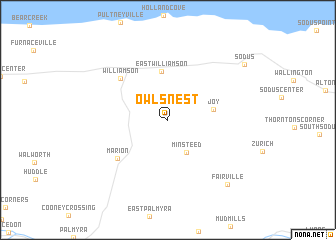 map of Owls Nest