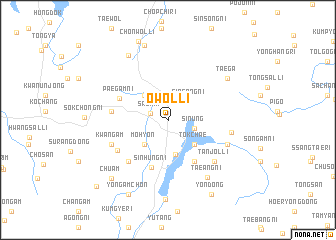 map of Owŏl-li