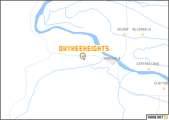 map of Owyhee Heights