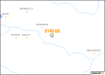 map of Oyague