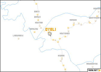 map of Oyali