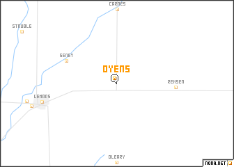 map of Oyens