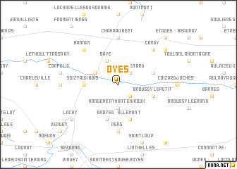 map of Oyes