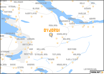 map of Øyjordi