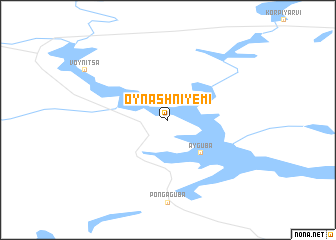 map of Oynashniyemi