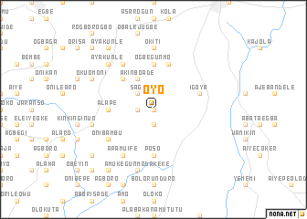map of Oyo
