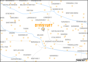 map of Oyrisyurt