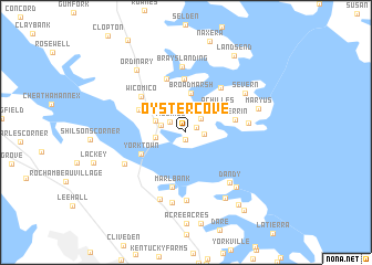 map of Oyster Cove