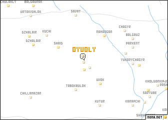 map of Oyuoly