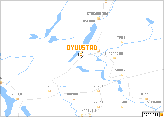 map of Øyuvstad