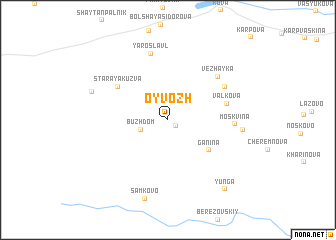 map of (( Oy Vozh ))
