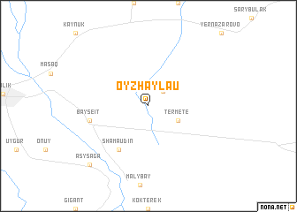map of Oyzhaylau