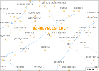 map of Ozābeyg Qeshlāq