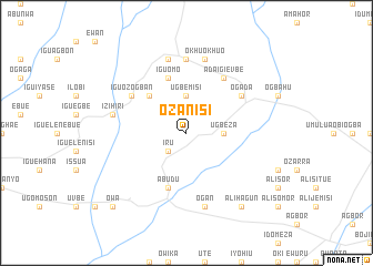 map of Ozanisi