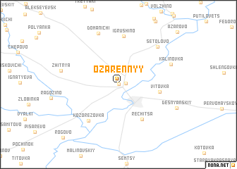 map of Ozarennyy