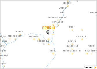 map of Ozbakī