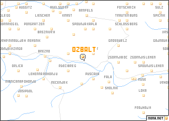 map of Ožbalt