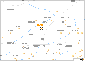 map of Özbek