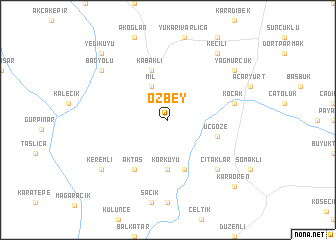 map of Özbey