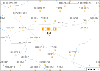 map of Özbilek