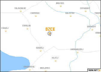 map of Özce