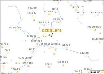 map of Ozdoleni