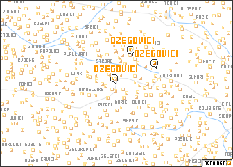 map of Ožegovići