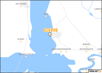 map of Ozerne