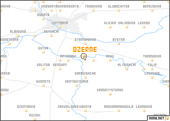 map of Ozerne