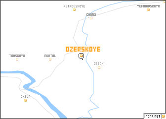 map of Ozërskoye