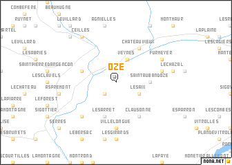 map of Oze