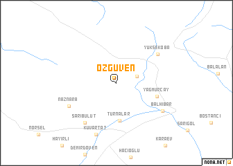 map of Özgüven